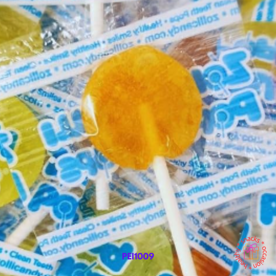 Zollipops, Zolli Pops, The Clean Teeth Drops, Tropical Fruit, Set Of 7 Pops