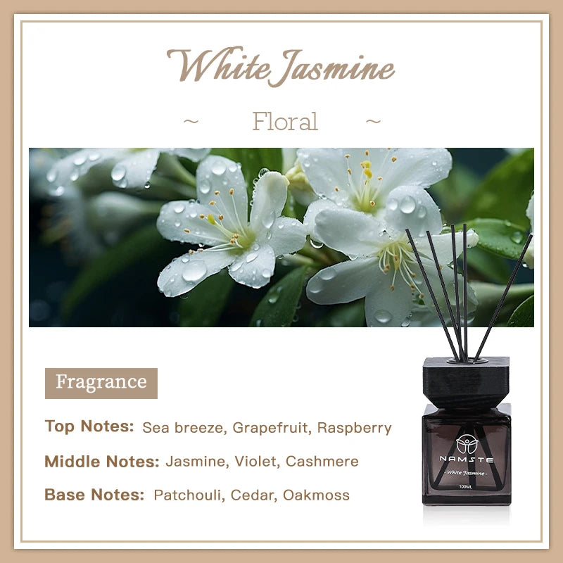 Rattan Essential Oil 100ML Perfume Room Fragrance Replace Aroma Diffuser Flavoring for Home Bathroom Fragrance Air Freshener