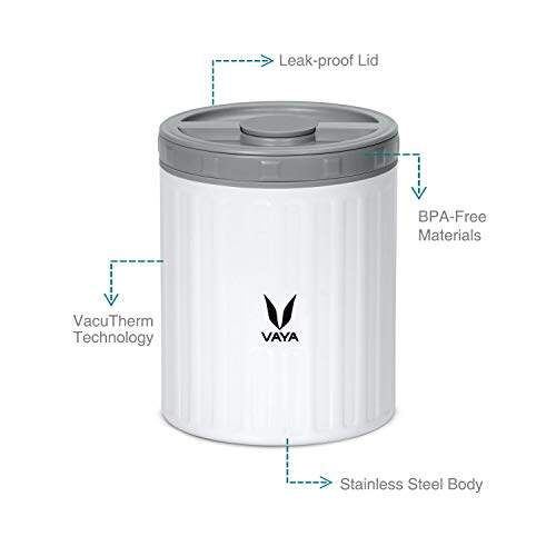 Simpan 500 ml - Bekas Makanan Keluli Tahan Karat Bertebat Vakum, Kotak Salad, Pembawa Makanan, Kotak Makan Tengahari Mudah Alih, Kotak Buah, 1 x 500 ml 