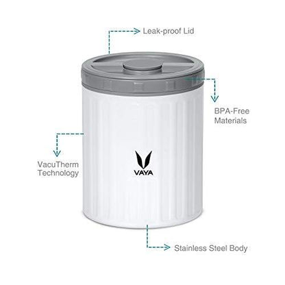 Simpan 500 ml - Bekas Makanan Keluli Tahan Karat Bertebat Vakum, Kotak Salad, Pembawa Makanan, Kotak Makan Tengahari Mudah Alih, Kotak Buah, 1 x 500 ml 