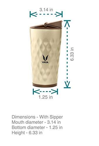 Drynk 350 ml Vacuum Insulated Stainless Steel Flask, Thermos Sipper Water Bottle (Tumbler+Sipper)