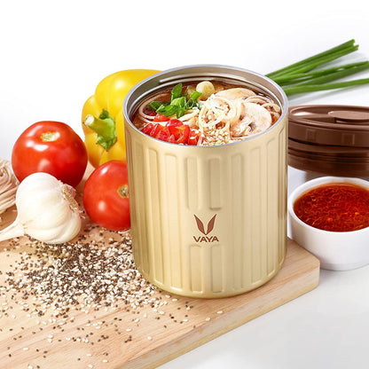 Simpan 500 ml - Bekas Makanan Keluli Tahan Karat Bertebat Vakum, Kotak Salad, Pembawa Makanan, Kotak Makan Tengahari Mudah Alih, Kotak Buah, 1 x 500 ml 