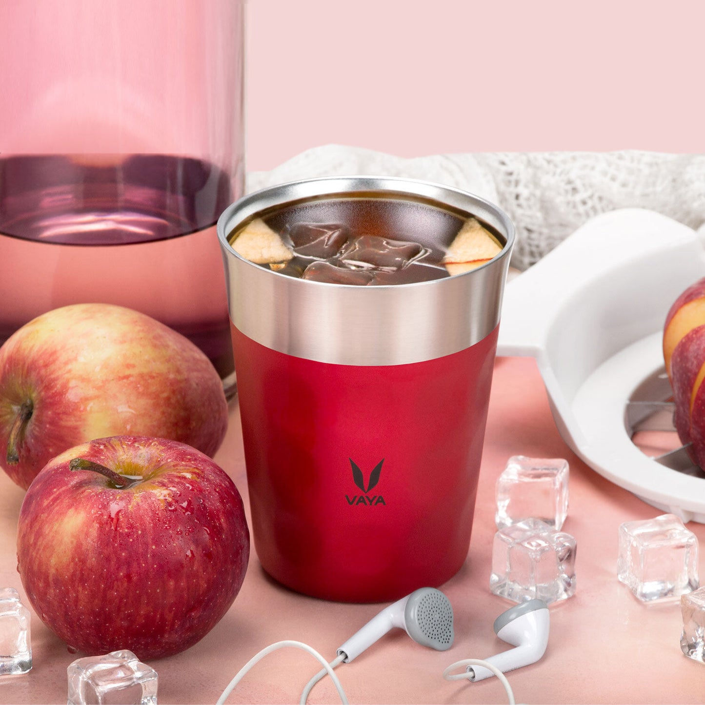 Tumbler Keluli Tahan Karat PopCup dengan Tudung, Mug Perjalanan Bertebat Vakum Dinding Dua Kali, 250ml 