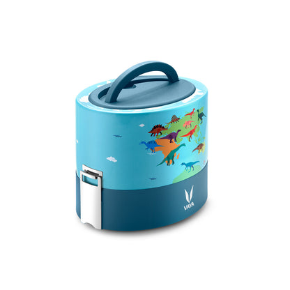 Tyffyn Copper-Finished Stainless Steel Lunch Box, 600 ml, 2 Containers