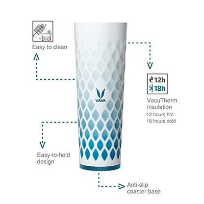 Drynk 3 in 1 Stainless Steel Water Bottle (Tumbler+Sipper+Gulper) with 2 Cups, 600 ml