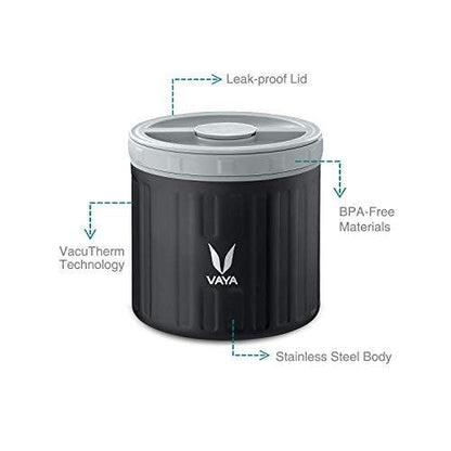 保鲜盒 300 毫升 - 真空隔热不锈钢餐盒、沙拉盒、餐盒、便携式午餐盒、水果盒，1 x 300 毫升