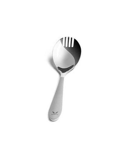 Stainless Steel Cutlery Set with Spoon, Fork and Spork - Set of 3