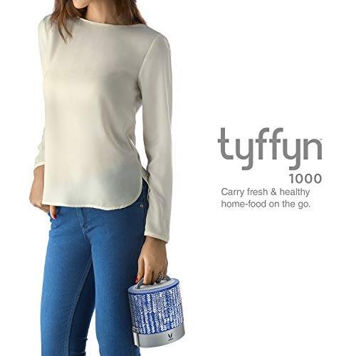 Tyffyn Copper Finished Stainless Steel Lunch Box Without BagMat, 1000 ml, 3 Containers