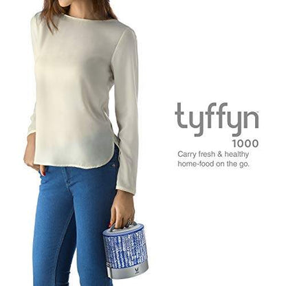 Tyffyn Copper Finished Stainless Steel Lunch Box Without BagMat, 1000 ml, 3 Containers