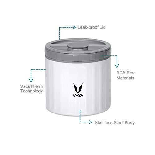 保鲜盒 300 毫升 - 真空隔热不锈钢餐盒、沙拉盒、餐盒、便携式午餐盒、水果盒，1 x 300 毫升