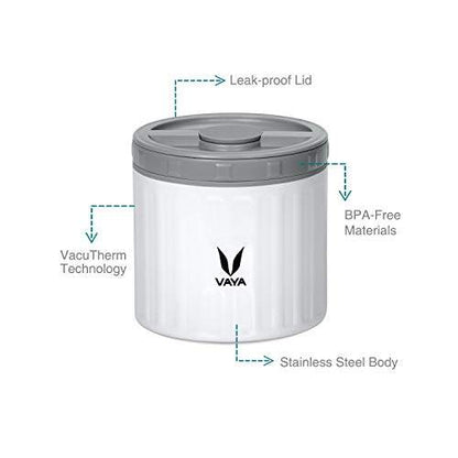 保鲜盒 300 毫升 - 真空隔热不锈钢餐盒、沙拉盒、餐盒、便携式午餐盒、水果盒，1 x 300 毫升