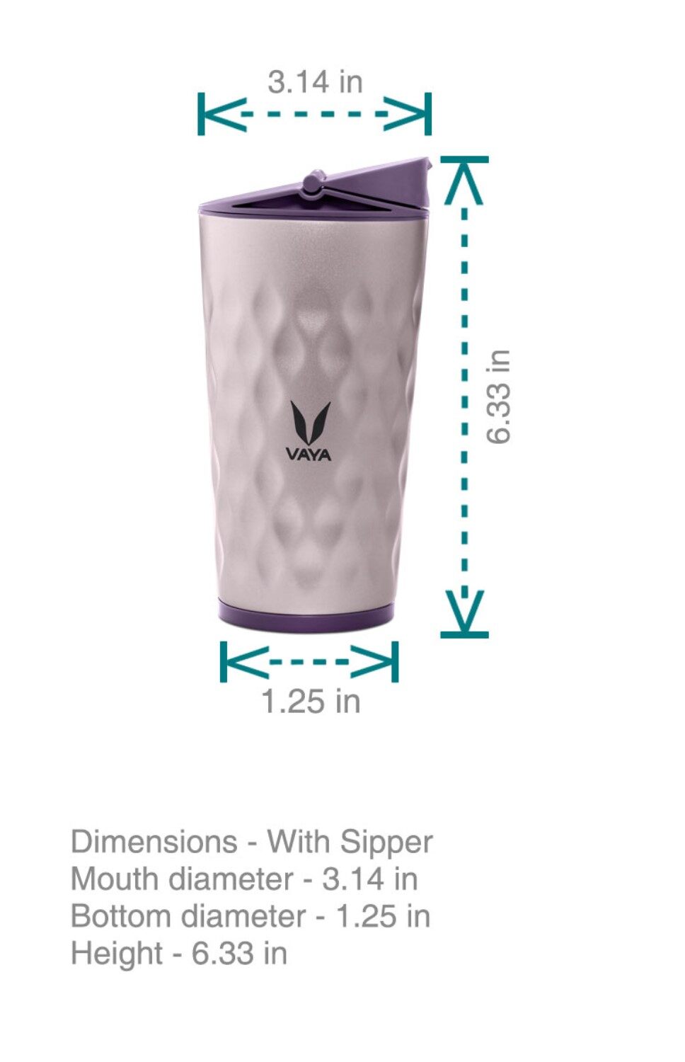 Drynk 350 ml Vacuum Insulated Stainless Steel Flask, Thermos Sipper Water Bottle (Tumbler+Sipper)