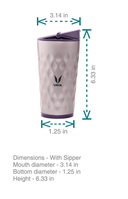 Drynk 350 ml Vacuum Insulated Stainless Steel Flask, Thermos Sipper Water Bottle (Tumbler+Sipper)