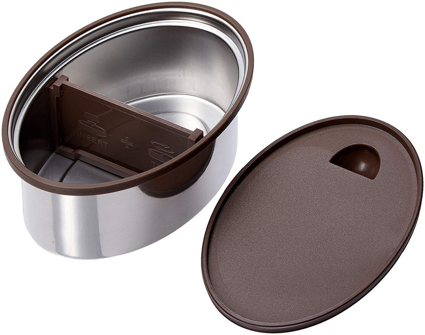 Polished Stainless Steel Single Container, 600 ml