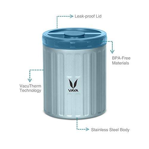 Simpan 500 ml - Bekas Makanan Keluli Tahan Karat Bertebat Vakum, Kotak Salad, Pembawa Makanan, Kotak Makan Tengahari Mudah Alih, Kotak Buah, 1 x 500 ml 