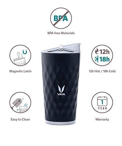 Drynk 350 ml Vacuum Insulated Stainless Steel Flask, Thermos Sipper Water Bottle (Tumbler+Sipper)