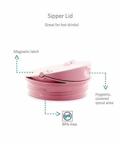 Drynk 350 ml Vacuum Insulated Stainless Steel Flask, Thermos Sipper Water Bottle (Tumbler+Sipper)