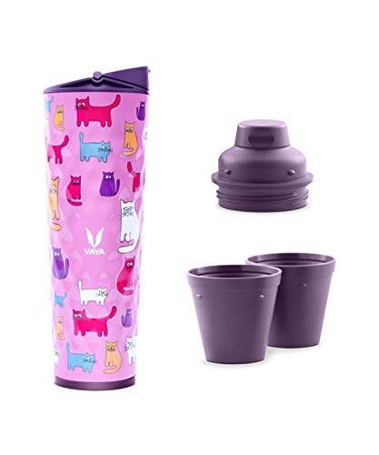 Drynk 3 in 1 Stainless Steel Water Bottle (Tumbler+Sipper+Gulper) with 2 Cups, 600 ml