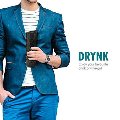 Drynk 350 ml Vacuum Insulated Stainless Steel Flask, Thermos Sipper Water Bottle (Tumbler+Sipper)