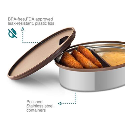 Tyffyn Black Polished Stainless Steel Lunch Box Without Bagmat, 1000 ml, 3 Containers, Black