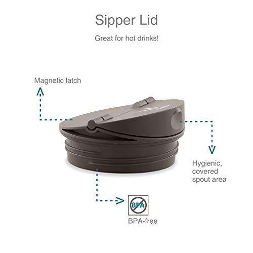 Drynk 350 ml Vacuum Insulated Stainless Steel Flask, Thermos Sipper Water Bottle (Tumbler+Sipper)