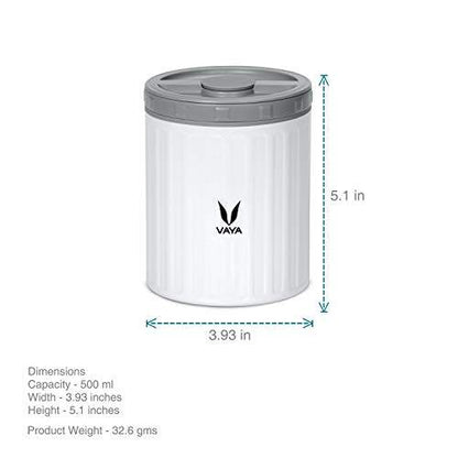 Simpan 500 ml - Bekas Makanan Keluli Tahan Karat Bertebat Vakum, Kotak Salad, Pembawa Makanan, Kotak Makan Tengahari Mudah Alih, Kotak Buah, 1 x 500 ml 