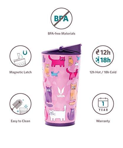 Drynk 350 ml 3 in 1 Vacuum Insulated Stainless Steel Gulper and Sipper Water Bottle (Tumbler+Sipper+Gulper) with 2 Cups, Thermos Flask