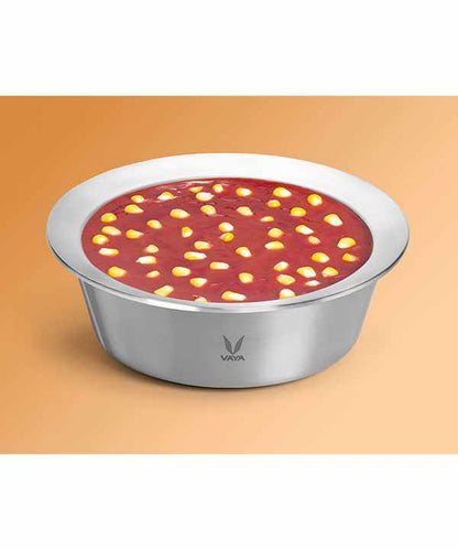 HauteCase - Kaserol Bertebat Keluli Tahan Karat Dengan Tudung | Periuk Kes Panas dan Bekas Makanan Termos | Kuali Periuk Kaserol Panas dengan Tudung 1.5L + Tudung Tindanan 