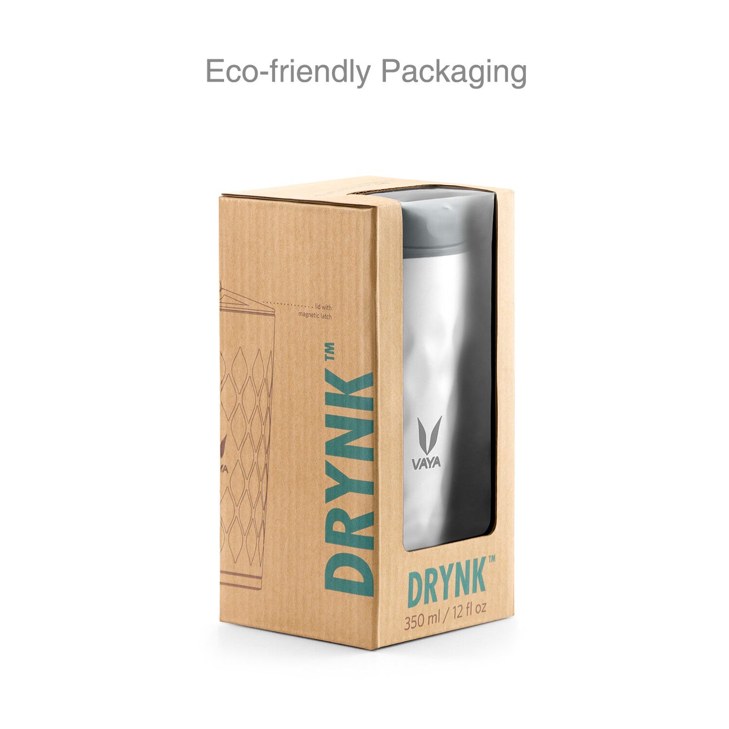 Drynk 350 ml 3 in 1 Vacuum Insulated Stainless Steel Gulper and Sipper Water Bottle (Tumbler+Sipper+Gulper) with 2 Cups, Thermos Flask