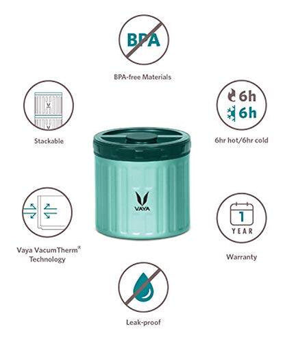 保鲜盒 300 毫升 - 真空隔热不锈钢餐盒、沙拉盒、餐盒、便携式午餐盒、水果盒，1 x 300 毫升