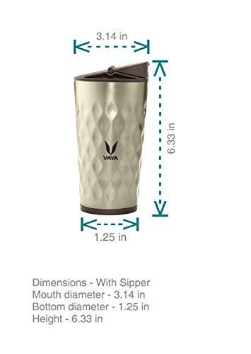 Drynk 350 ml Vacuum Insulated Stainless Steel Flask, Thermos Sipper Water Bottle (Tumbler+Sipper)