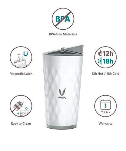 Drynk 350 ml Vacuum Insulated Stainless Steel Flask, Thermos Sipper Water Bottle (Tumbler+Sipper)