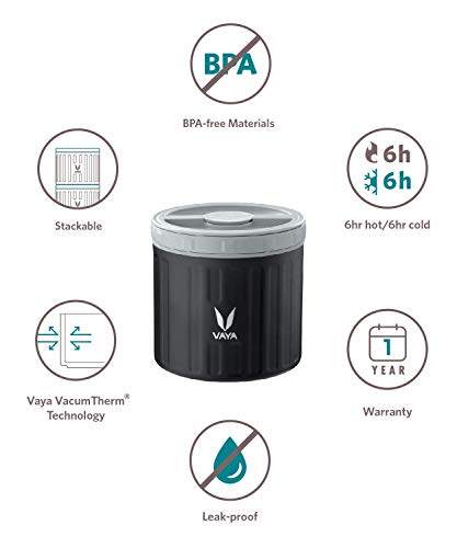 保鲜盒 300 毫升 - 真空隔热不锈钢餐盒、沙拉盒、餐盒、便携式午餐盒、水果盒，1 x 300 毫升