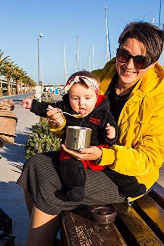 保鲜盒 300 毫升 - 真空隔热不锈钢餐盒、沙拉盒、餐盒、便携式午餐盒、水果盒，1 x 300 毫升