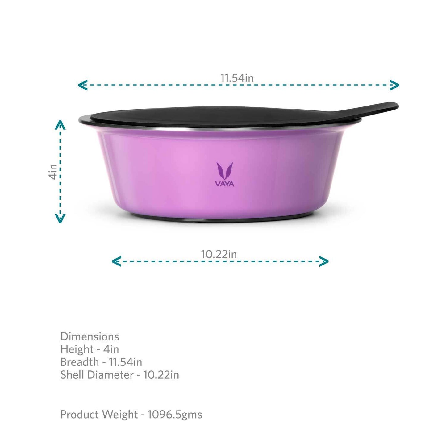 HauteCase - Kaserol Bertebat Keluli Tahan Karat Dengan Tudung | Periuk Kes Panas dan Bekas Makanan Termos | Kuali Periuk Kaserol Panas dengan Tudung 1.5L + Tudung Tindanan 