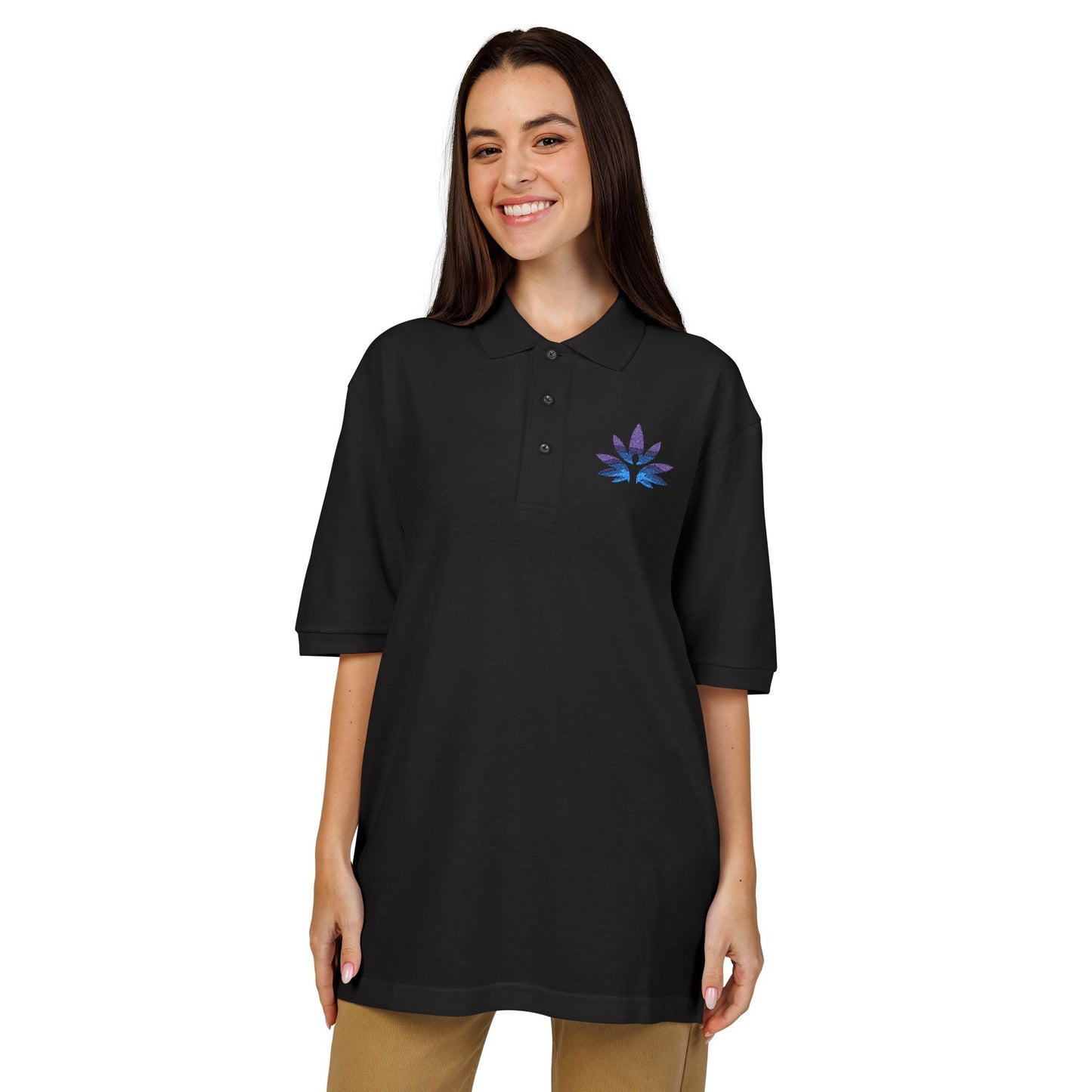 Embroidered Unisex Polo Shirt - Stylish Comfort for Everyday Wear
