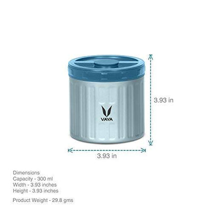 保鲜盒 300 毫升 - 真空隔热不锈钢餐盒、沙拉盒、餐盒、便携式午餐盒、水果盒，1 x 300 毫升