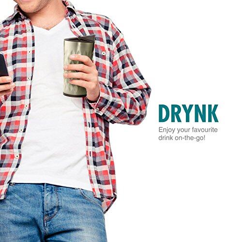 Drynk 350 ml Vacuum Insulated Stainless Steel Flask, Thermos Sipper Water Bottle (Tumbler+Sipper)