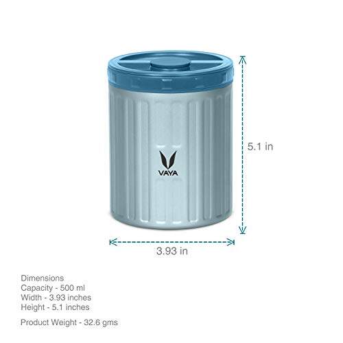 Simpan 500 ml - Bekas Makanan Keluli Tahan Karat Bertebat Vakum, Kotak Salad, Pembawa Makanan, Kotak Makan Tengahari Mudah Alih, Kotak Buah, 1 x 500 ml 