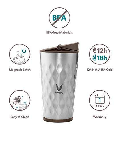 Drynk 350 ml Vacuum Insulated Stainless Steel Flask, Thermos Sipper Water Bottle (Tumbler+Sipper)