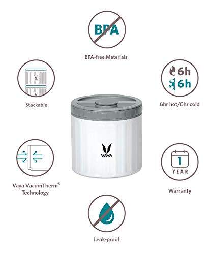 保鲜盒 300 毫升 - 真空隔热不锈钢餐盒、沙拉盒、餐盒、便携式午餐盒、水果盒，1 x 300 毫升