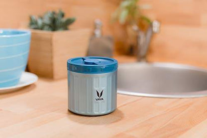 保鲜盒 300 毫升 - 真空隔热不锈钢餐盒、沙拉盒、餐盒、便携式午餐盒、水果盒，1 x 300 毫升