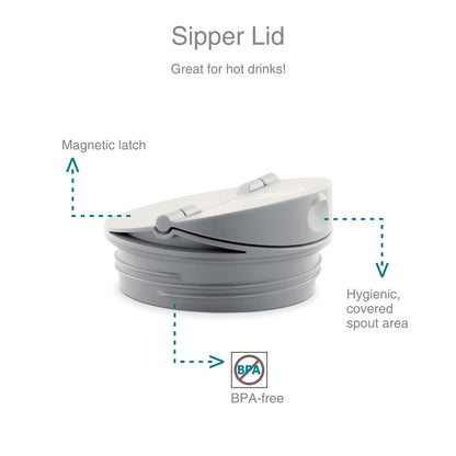 Drynk 350 ml 3 in 1 Vacuum Insulated Stainless Steel Gulper and Sipper Water Bottle (Tumbler+Sipper+Gulper) with 2 Cups, Thermos Flask