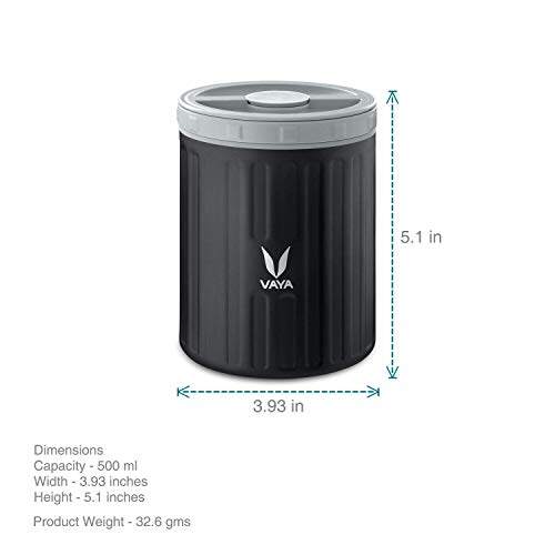 Simpan 500 ml - Bekas Makanan Keluli Tahan Karat Bertebat Vakum, Kotak Salad, Pembawa Makanan, Kotak Makan Tengahari Mudah Alih, Kotak Buah, 1 x 500 ml 