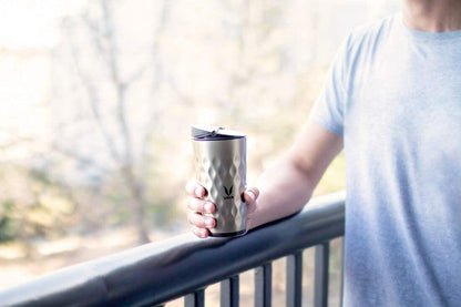 Drynk 350 ml Vacuum Insulated Stainless Steel Flask, Thermos Sipper Water Bottle (Tumbler+Sipper)