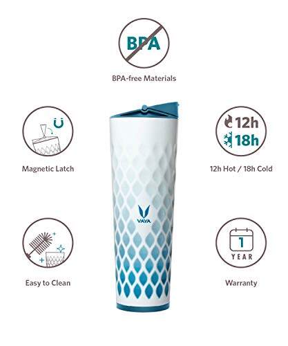 Drynk 3 in 1 Stainless Steel Water Bottle (Tumbler+Sipper+Gulper) with 2 Cups, 600 ml