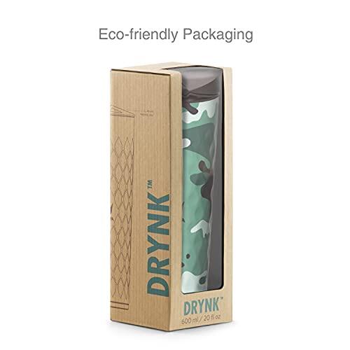 Drynk 3 in 1 Stainless Steel Water Bottle (Tumbler+Sipper+Gulper) with 2 Cups, 600 ml