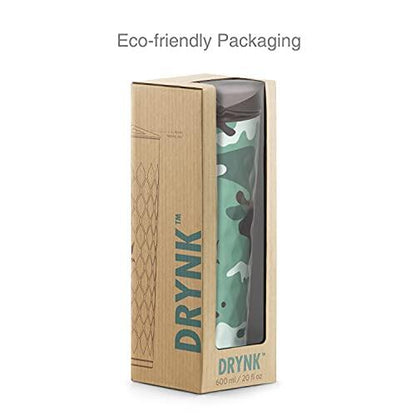 Drynk 3 in 1 Stainless Steel Water Bottle (Tumbler+Sipper+Gulper) with 2 Cups, 600 ml