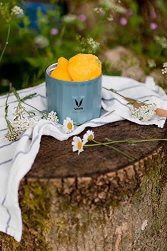 保鲜盒 300 毫升 - 真空隔热不锈钢餐盒、沙拉盒、餐盒、便携式午餐盒、水果盒，1 x 300 毫升