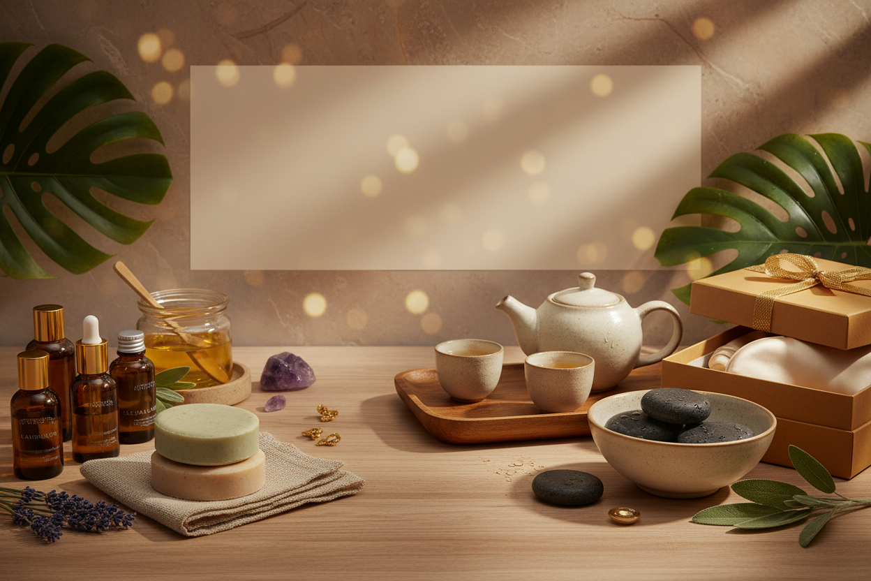 8K Hyper-Realistic Wellness Footer Banner